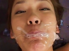 Hot Japanese  Covered In Jizz