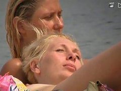 Mature Hotties Filmed By A Nude Beach Pervert